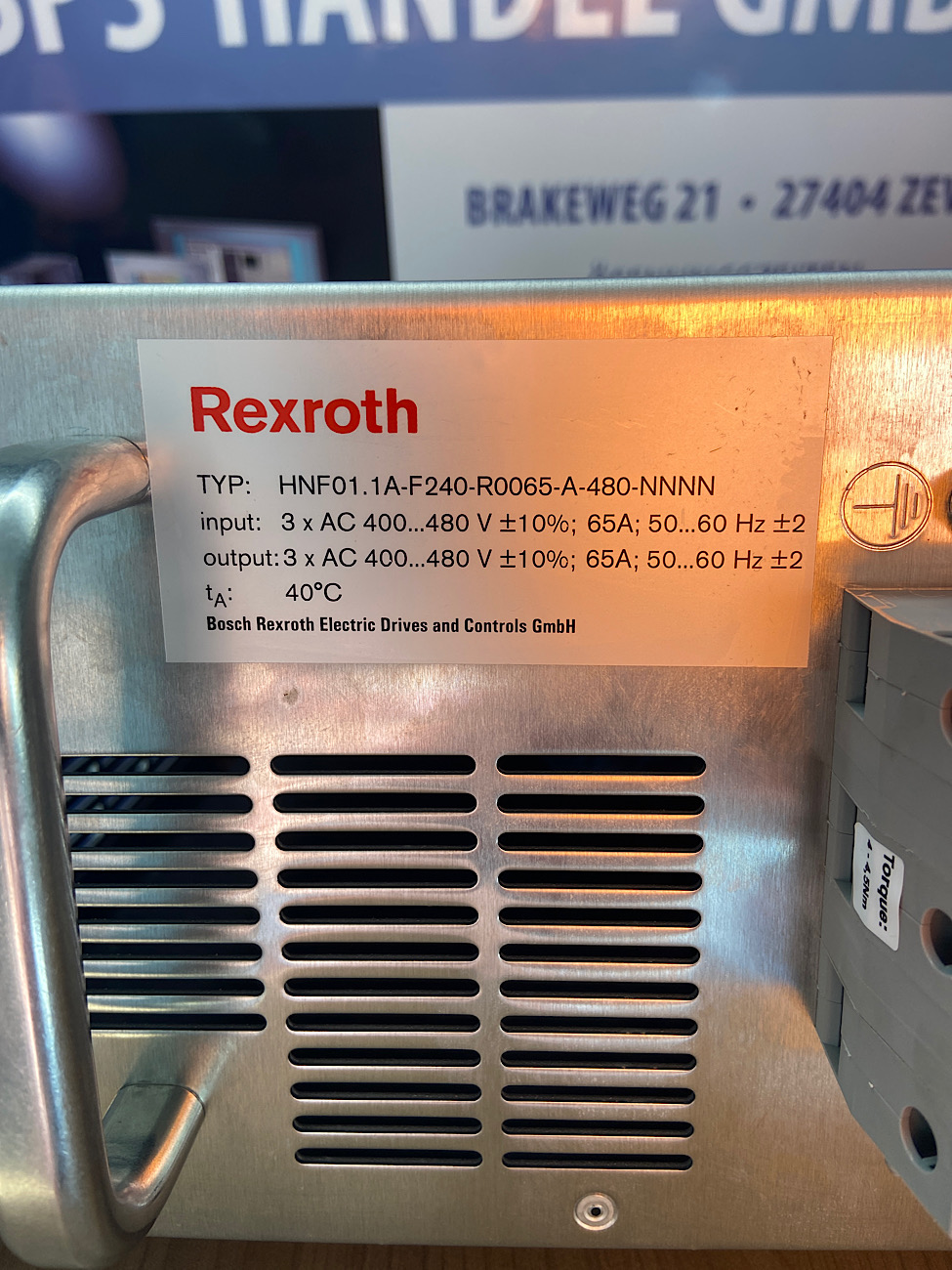 HNF01.1A-F240-R0065-A-480-NNNN Rexroth / Indramat Netzfilter NEU